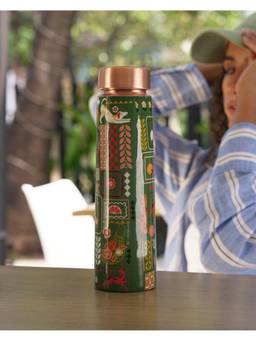 Chumbak - Citrus Zest Limonata Copper Bottle, 900Ml