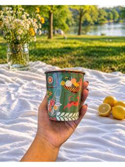 Chumbak - Citrus Zest Limonata Copper Tumbler, 250 Ml