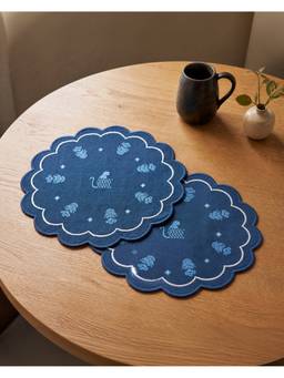 Chumbak - Forest Folklore Midnight Forest Table Mat- (Pack of 2)