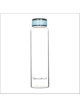 Signoraware - Clear Element Borosilicate Glass Bottle with Screw Cap - 1L