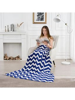 Cortina - Blue Premium Plush 250 Gsm Lightweight Soft Blanket