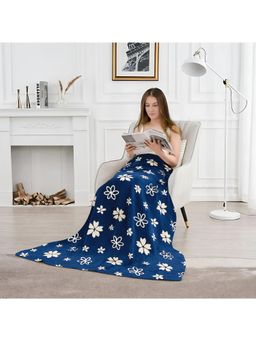 Cortina - Blue Premium Plush 250 Gsm Lightweight Soft Blanket