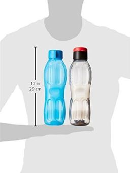 Signoraware - Multi-Color Aqua Fresh BPA Free Plastic Water Bottle 1000ml (Pack of 3)