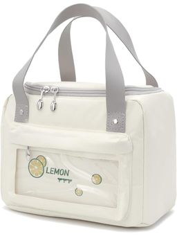 House of Quirk - Womens Off White Reusable Lunch Box Bag