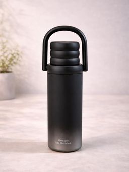 Little Surprise Box - Black 3 Stripes Lid Series Stainless Steel Water Bottle - 500ml