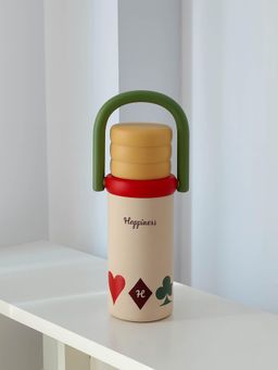 Little Surprise Box - Cream 3 Stripes Lid Series Stainless Steel Water Bottle - 500ml