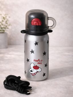Little Surprise Box - Silver Black Star Cuplid Series Stainless Steel Water Bottle - 500ml
