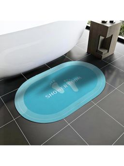 Cortina - Blue Premium Silicon Super Absorbent Soft Quick Dry Bath Mats