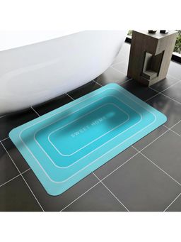 Cortina - Blue Premium Silicon Super Absorbent Soft Quick Dry Bath Mats