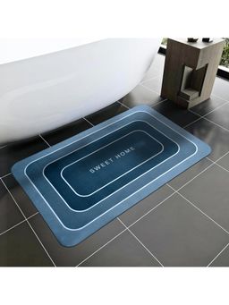 Cortina - Navy Blue Premium Silicon Super Absorbent Soft Quick Dry Bath Mats