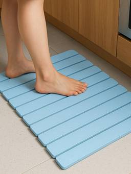 Cortina - Blue Diatomite Quick-Dry Absorbent Stone Bath and Dish Drying Mat