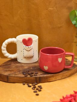 WEAVING HOMES - Heart-throb & Love Letter Mug - 280ml (Pack of 2)