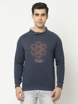 CRIMSOUNE CLUB - Men Navy Blue Sweatshirt In Print