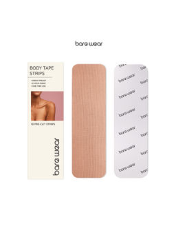 bare wear - Combo Body Tape Pre-Cut Strips 7.5cm & Nipple Pasties Plus (5 Pairs) Skin