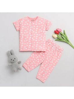 Clt.s - Pink Half Sleeve Night Suit (Set of 2)