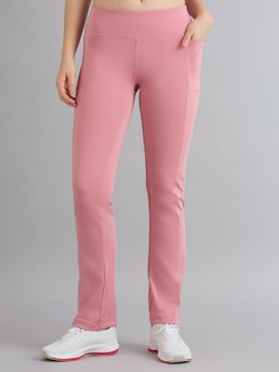 SKECHERS - Women Flared with Pockets Pink Sweatpant