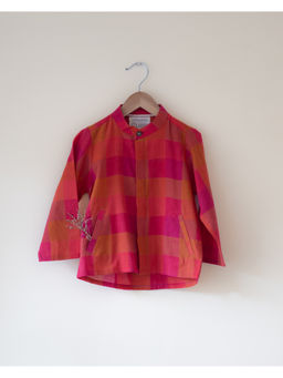 Love the world today - Gulmohar Cotton Checkered Full Sleeve Shirt