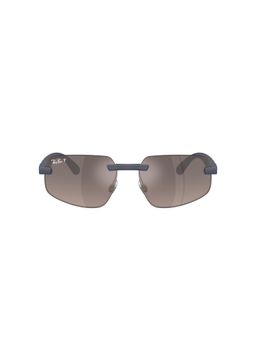 Ray-Ban - Unisex Polarized Silver Lens Irregular Sunglasses -0Rb4475Ch63315J60 (60)