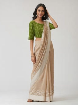 Fabindia - Cotton Silk Embroidered Sari