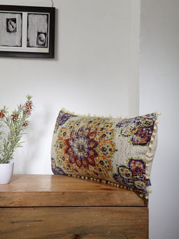 BLANC9 - Galeecha Cotton Cushion Cover (12x20 inches)