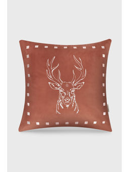 MiRooh - Mushk Copper Velvet Cushion with Filler (18x18 inches)