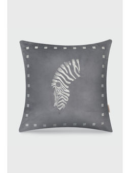 MiRooh - Zarika Ash Velvet Cushion with Filler (18x18 inches)