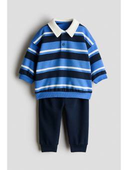 H&M - Boys Blue 2-Piece Sweatshirt and Joggers