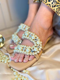 Sandal Stories - Noor Pearl Diamond Flats