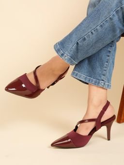 Flat n Heels - Women Stilleto Heels- Maroon