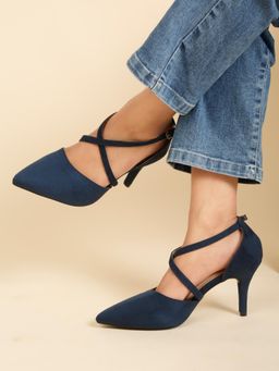 Flat n Heels - Women Stilleto Heels- Blue