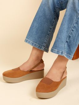 Flat n Heels - Women Sandals-Tan