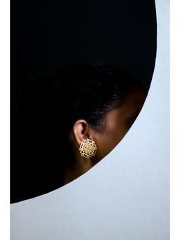ZAZA BY SOMYA - Gold Magic Square Earring