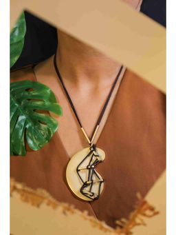 ZAZA BY SOMYA - Gold Woven Pendant