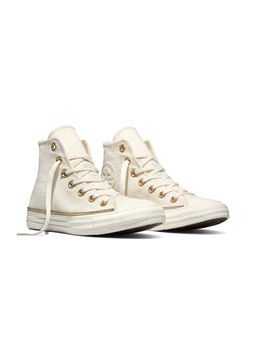 Converse - Unisex Chuck Taylor All Star Zippers Mid Top Sneakers - Cream