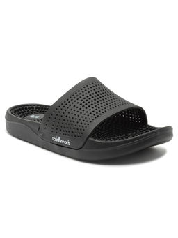 SOLETHREADS - Men Black Casual Comfort Sliders