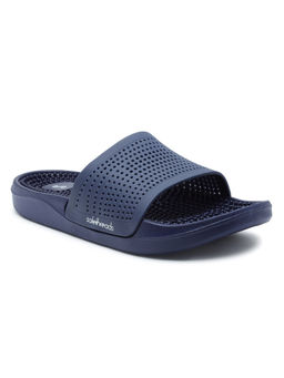 SOLETHREADS - Men Navy Blue Casual Comfort Sliders