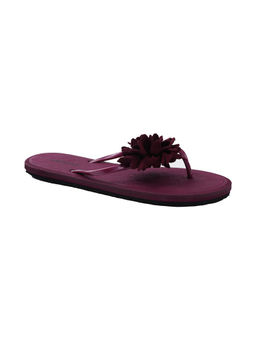 SOLETHREADS - Women Purple Open Toe Flats