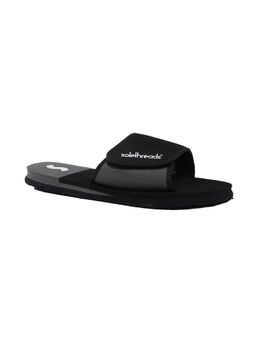 SOLETHREADS - Men Black Casual Comfort Sliders