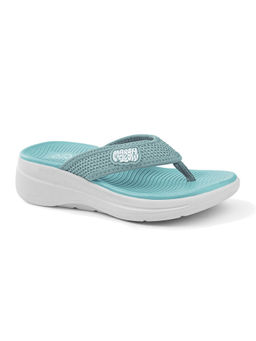 SOLETHREADS - Women Green Flipflops