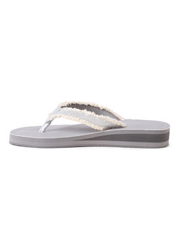 SOLETHREADS - Grey Flipflops for Women