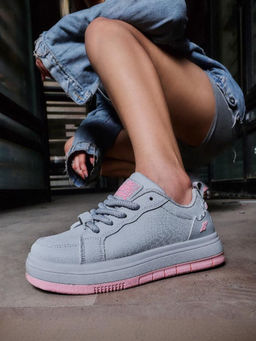 SOLETHREADS - Women Grey Sneakers