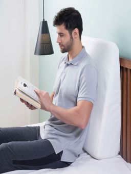 The White Willow - 20x20x12 Medium Firm Wedge Pillow White