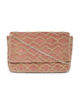 Accessorize London - Faux Leather Grecian Tile Velvet Sling Bag