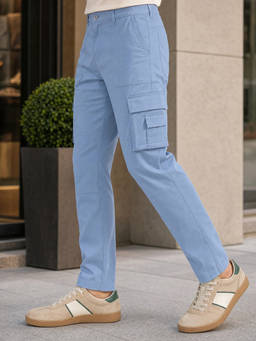 Nobero - Men Odyssey Cargo Pant - Blue