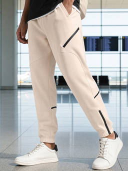 Nobero - Men Off White Wanderer Joggers