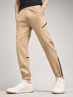 Nobero - Men Beige Wanderer Joggers