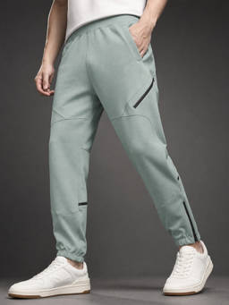 Nobero - Men Sea Green Wanderer Joggers