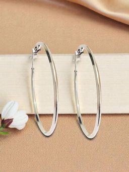Accessher - Silver Silver Statement Pair Of Earrings