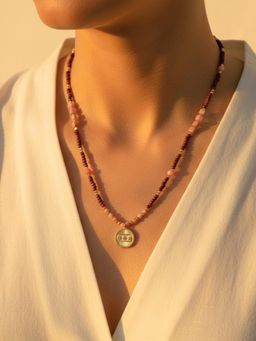 Inaya Accessories - Multi-Color Stainless Steel Stones Necklace