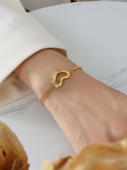 KKATHA ACCESSORIES - Gold Brass Statement Bracelet